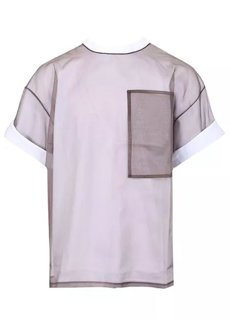 double laye t-shirt man white and burgundy DRIES VAN NOTEN | 251-021120-1603001